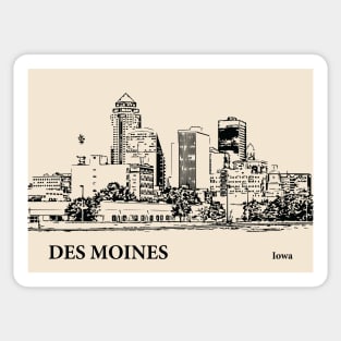 Des Moines - Iowa Sticker